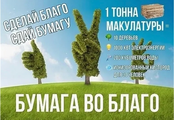 Сдай макулатуру - спаси дерево!.